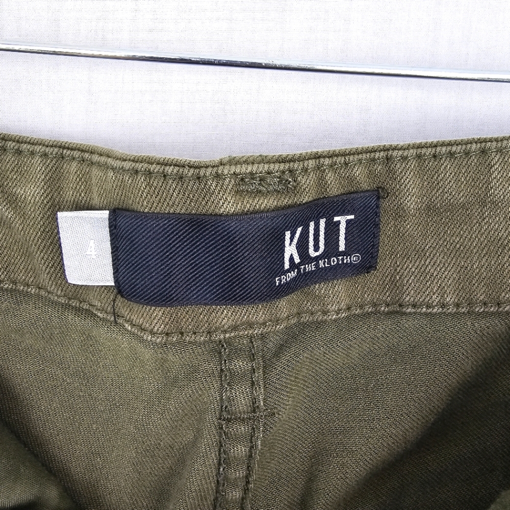 Kut From The Cloth Frida Slim Track Pants Joggers High Rise Women's Size 4 - Picture 6 of 8